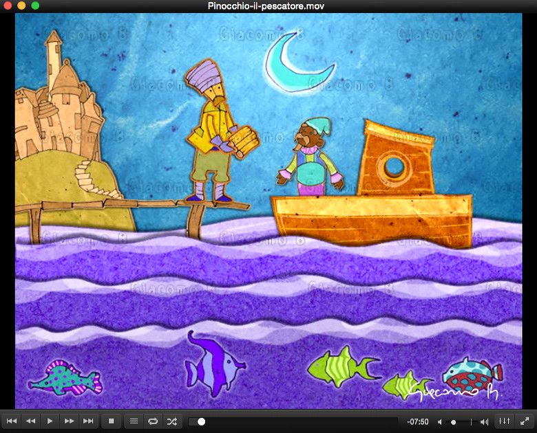 2006 Pinocchio il Pescatore - Digital illustraton and 2d animation