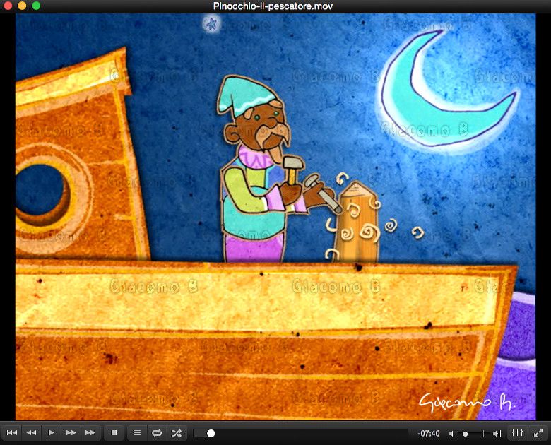 2006 Pinocchio il Pescatore - Digital illustraton and 2d animation