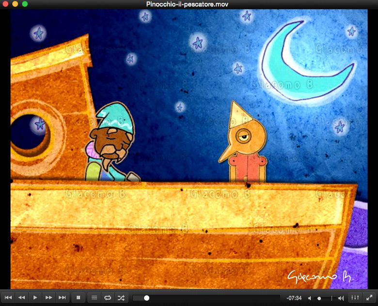 2006 Pinocchio il Pescatore - Digital illustraton and 2d animation