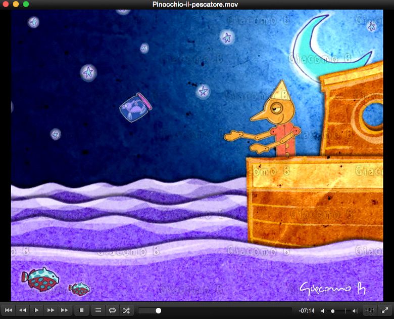 2006 Pinocchio il Pescatore - Digital illustraton and 2d animation