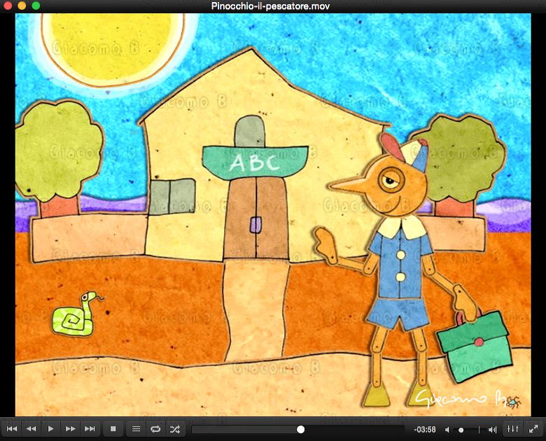 2006 Pinocchio il Pescatore - Digital illustraton and 2d animation