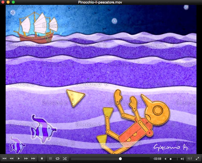 2006 Pinocchio il Pescatore - Digital illustraton and 2d animation
