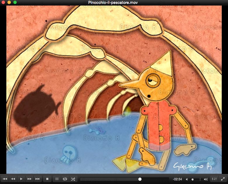 2006 Pinocchio il Pescatore - Digital illustraton and 2d animation