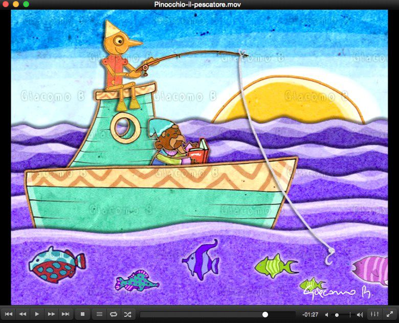 2006 Pinocchio il Pescatore - Digital illustraton and 2d animation