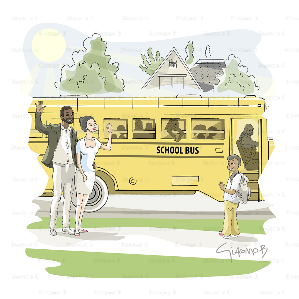 School & Office - Digital Illustration